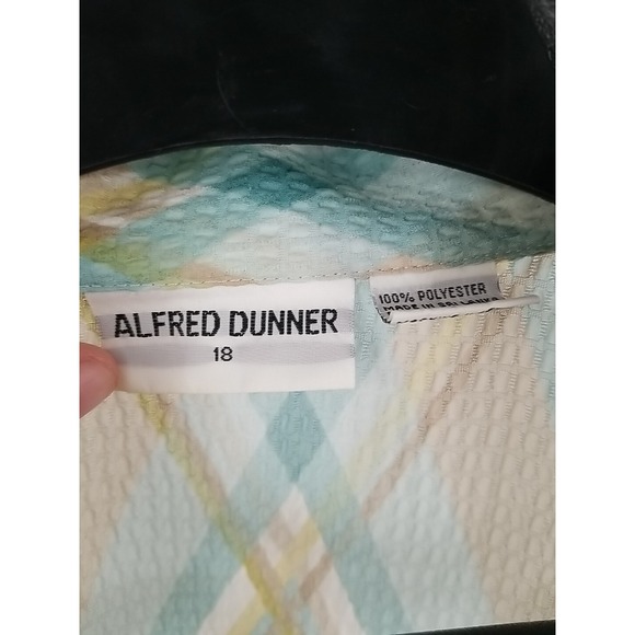 Alfred Dunner Womens Shirt Sleeve Shirt 18 Button Up‎ See Through Sheer - Picture 4 of 6